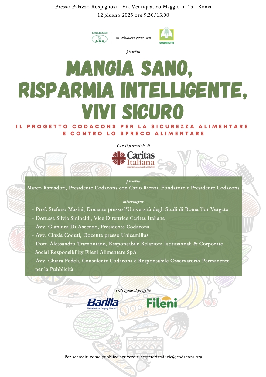 Mangia sano, risparmia intelligente, vivi sicuro
